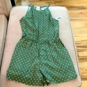 Old Navy polka dot romper.  Size small NWT
